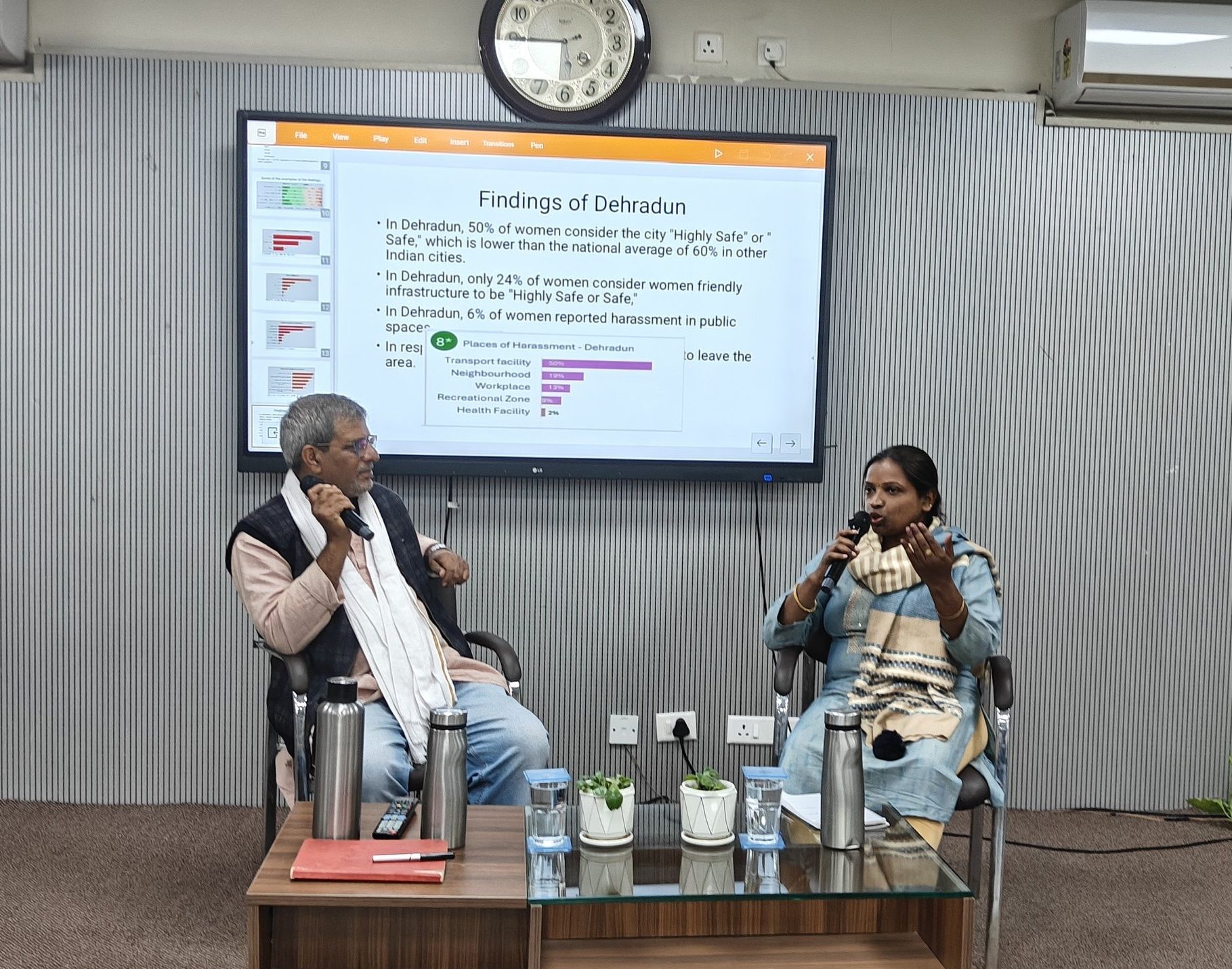 महिला सुरक्षा और आपदाओं पर चर्चा